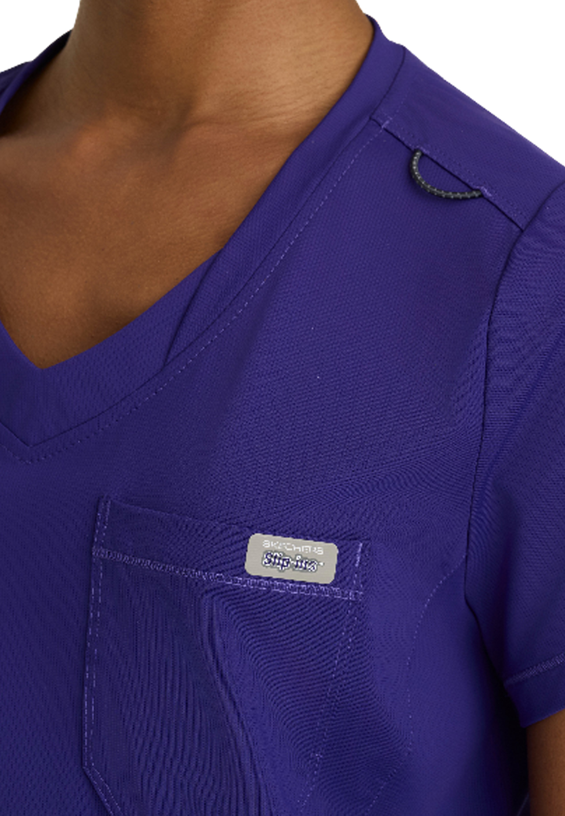 Skechers Slip-Ins - Women's One-Pocket Curved Neck Flow Scrub Top 23