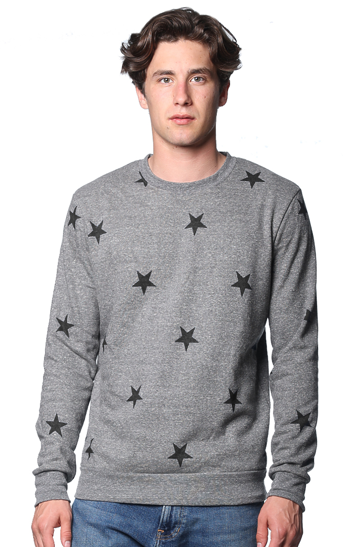 Unisex Triblend Crew Star Sweatshirt, custom hoodie or sweatshirt with logo imprint 3