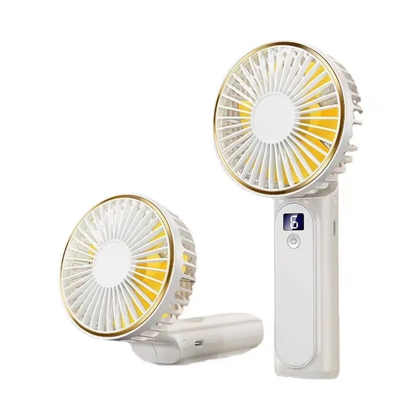 Pocket Size Handheld LCD Digital Display Lanyard Neck Fan 5