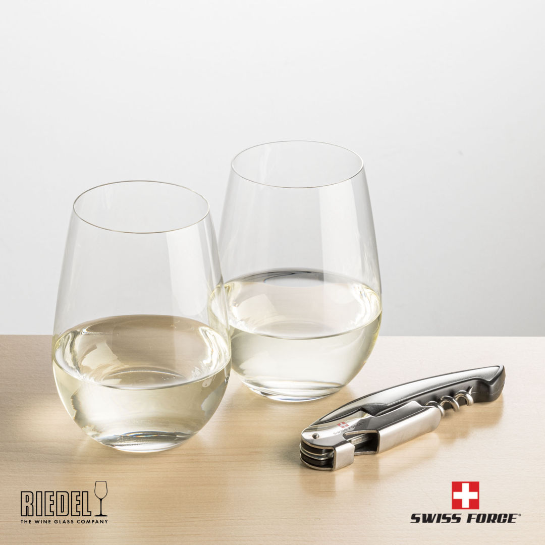 Swiss Force® Opener & RIEDEL Stemless Wine 15