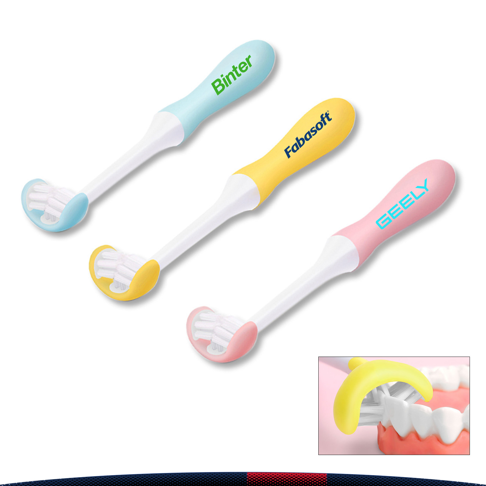 Mulek 3-Sided Kid Toothbrush 3