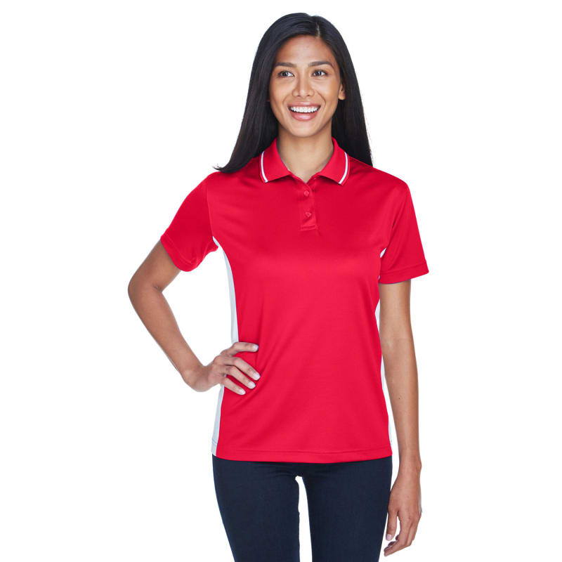 UltraClub Ladies' Cool & Dry Sport Two-Tone Polo 4