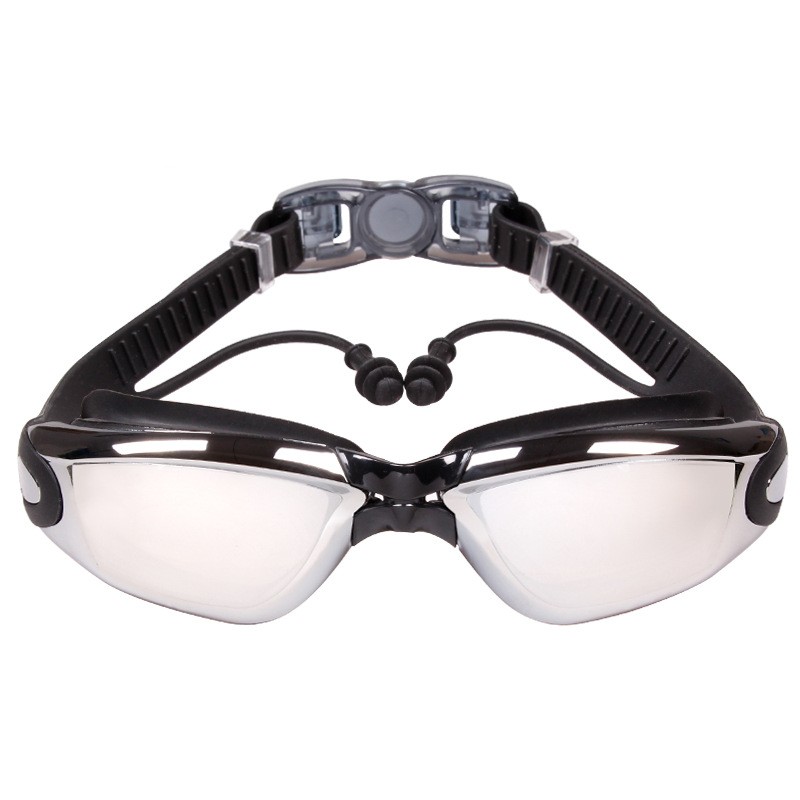 Adult HD Swimming Goggles with Nose Clip Earplugs 3