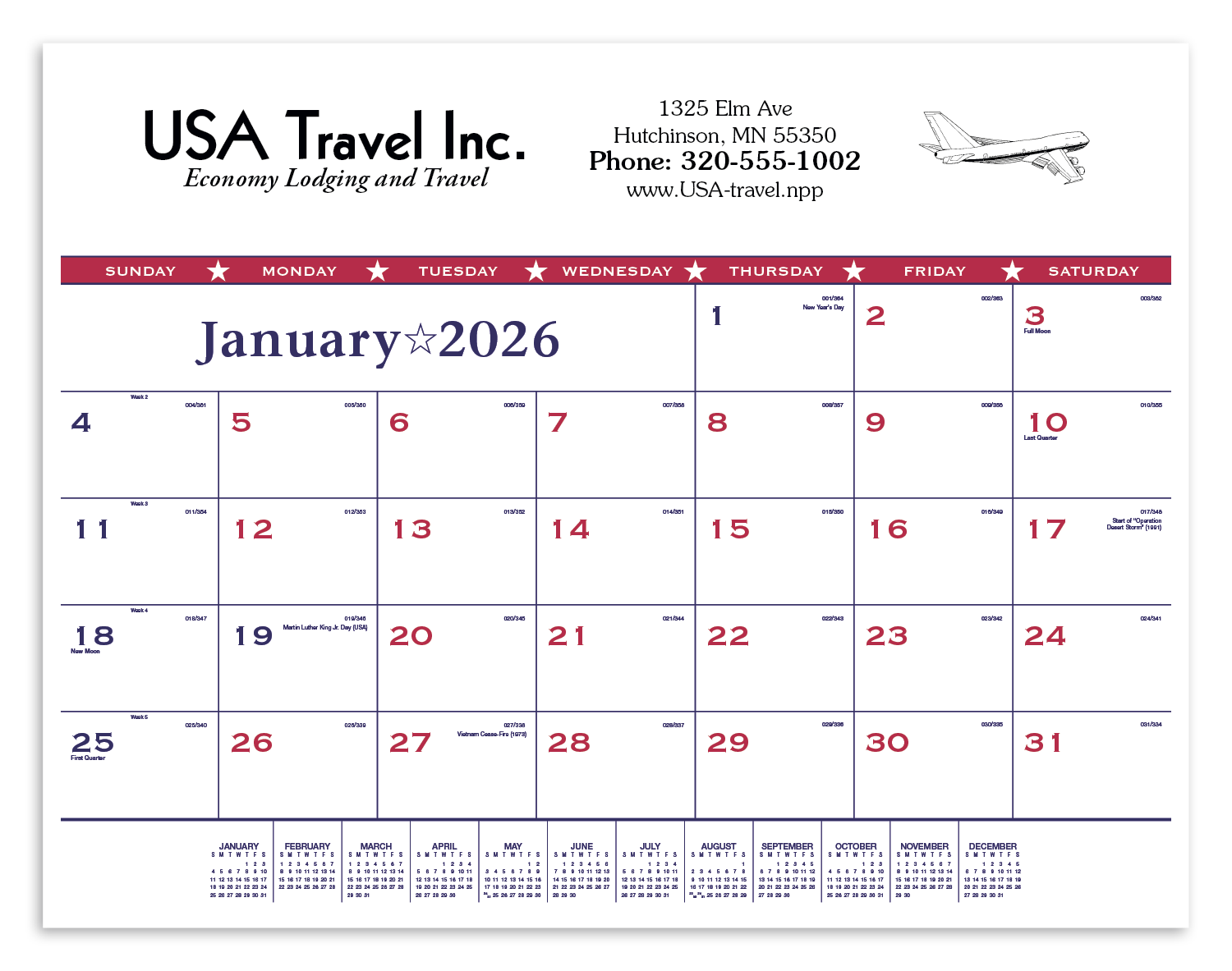 Triumph® Calendars Patriotic Desk Pad 11
