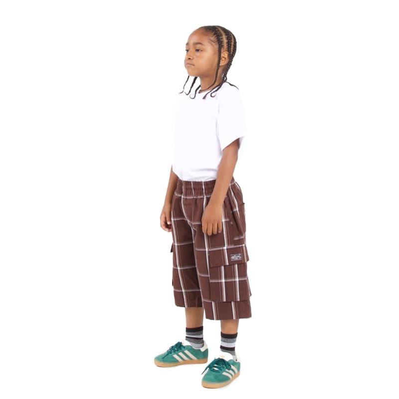 Shaka Wear Youth Plaid Shorts 38