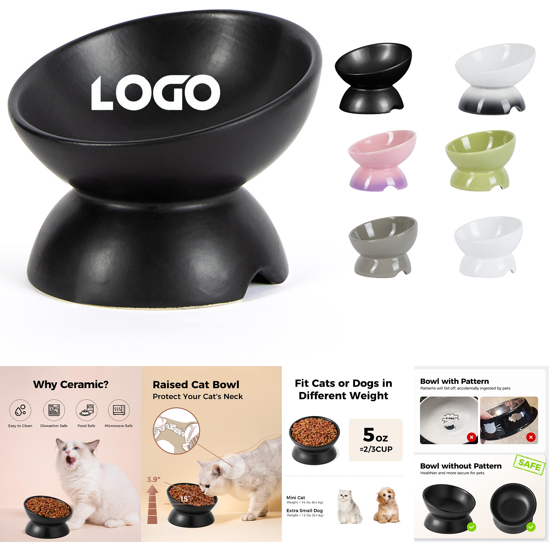 Elevated Cat Food Bowl 2
