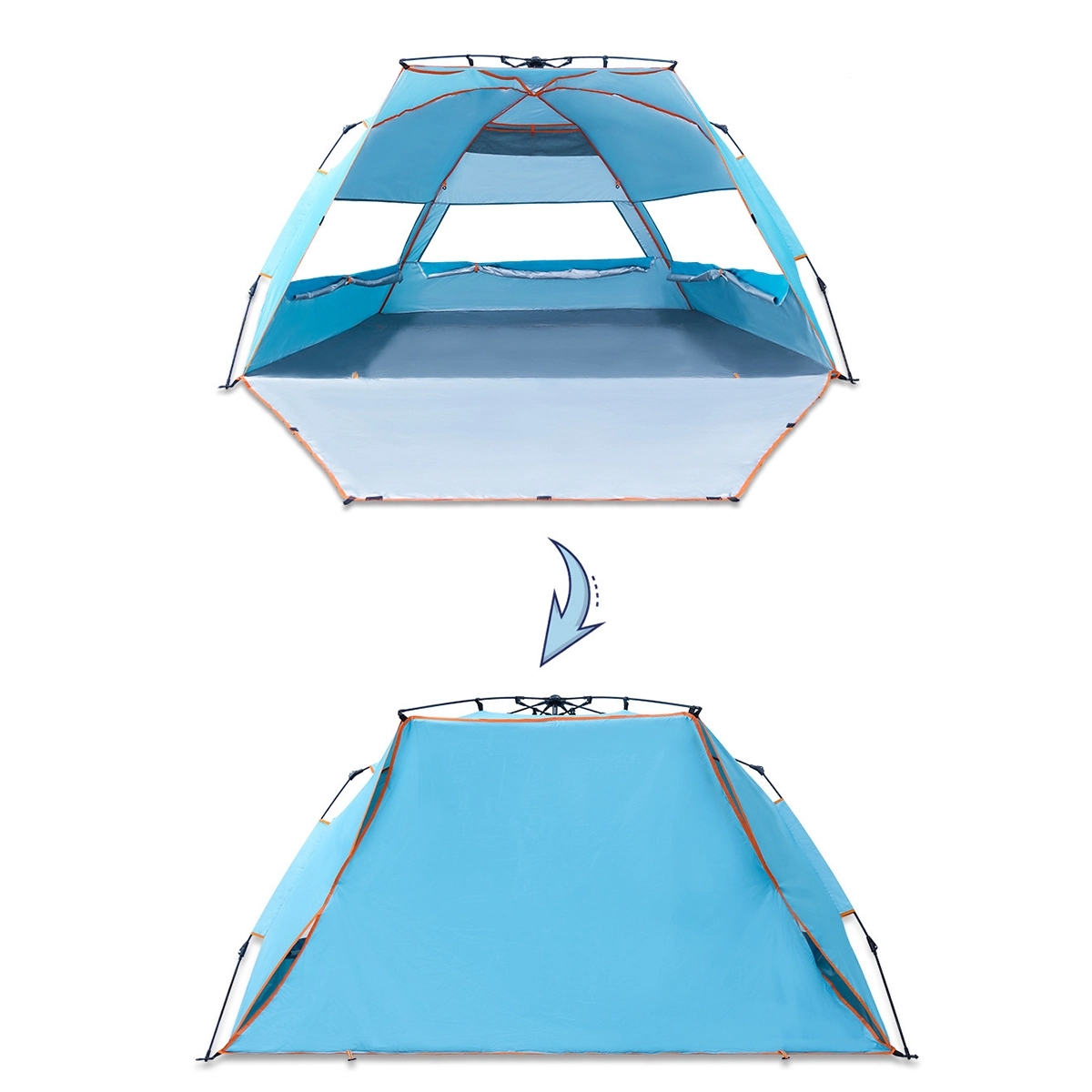 Pop Up Beach Tent With Mat 4