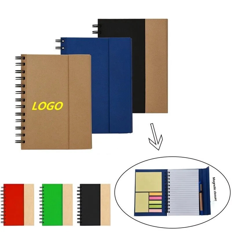 Notepad With Pen In Holder And Sticky Notes 6