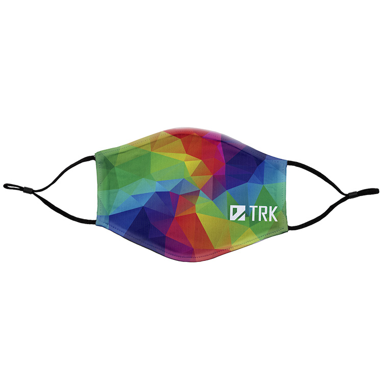 "PARAGON" Full Color Sublimation 3-Ply Washable & Reusable Cotton/Polyester Face Mask with Ear Loop 6