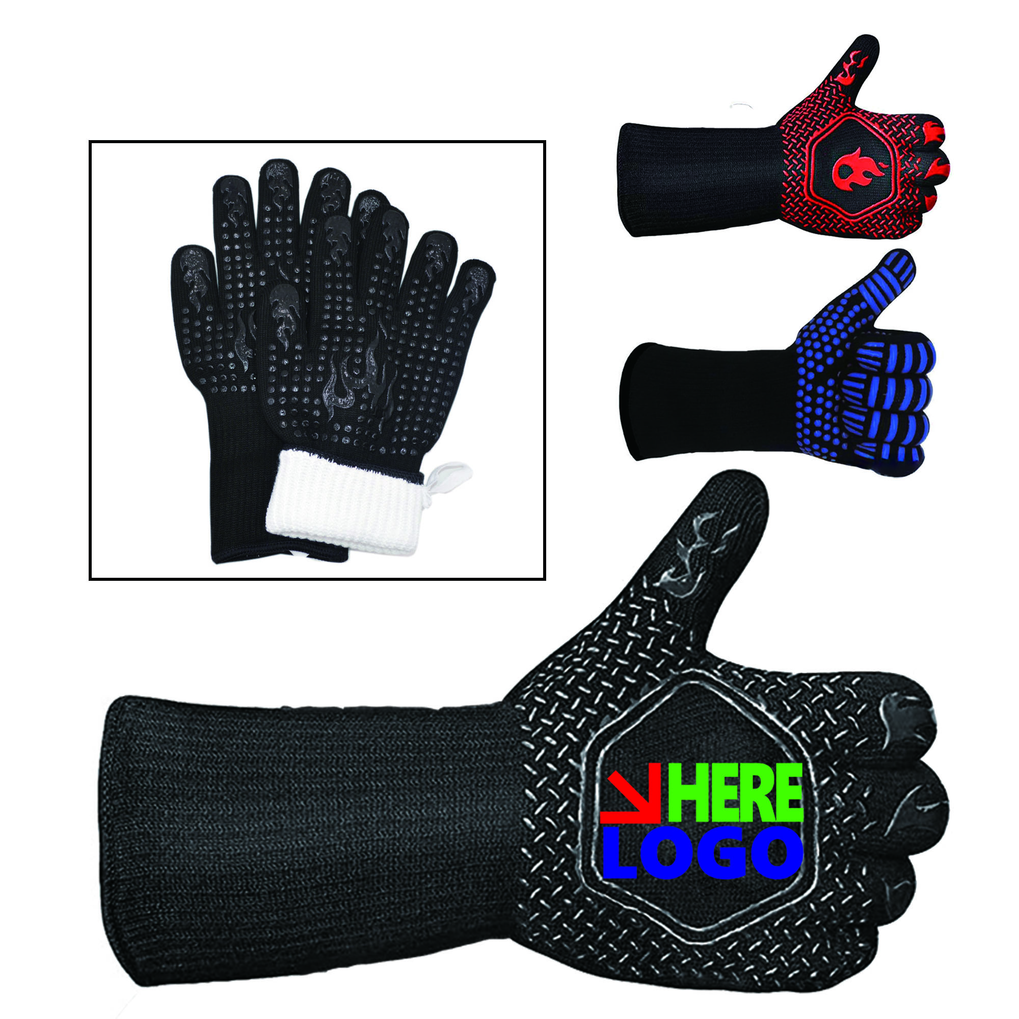 Reusable Heat Resistant BBQ Gloves 2