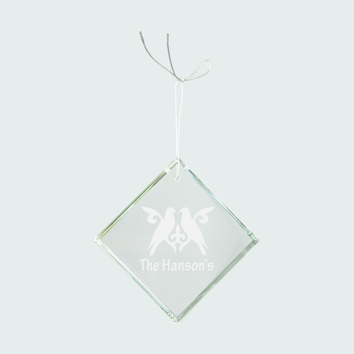 3" Crystal Diamond Ornament