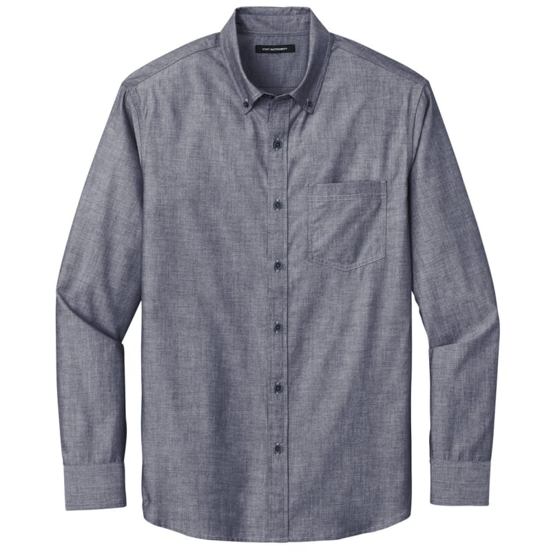 Port Authority Long Sleeve Chambray Easy Care Shirt 2