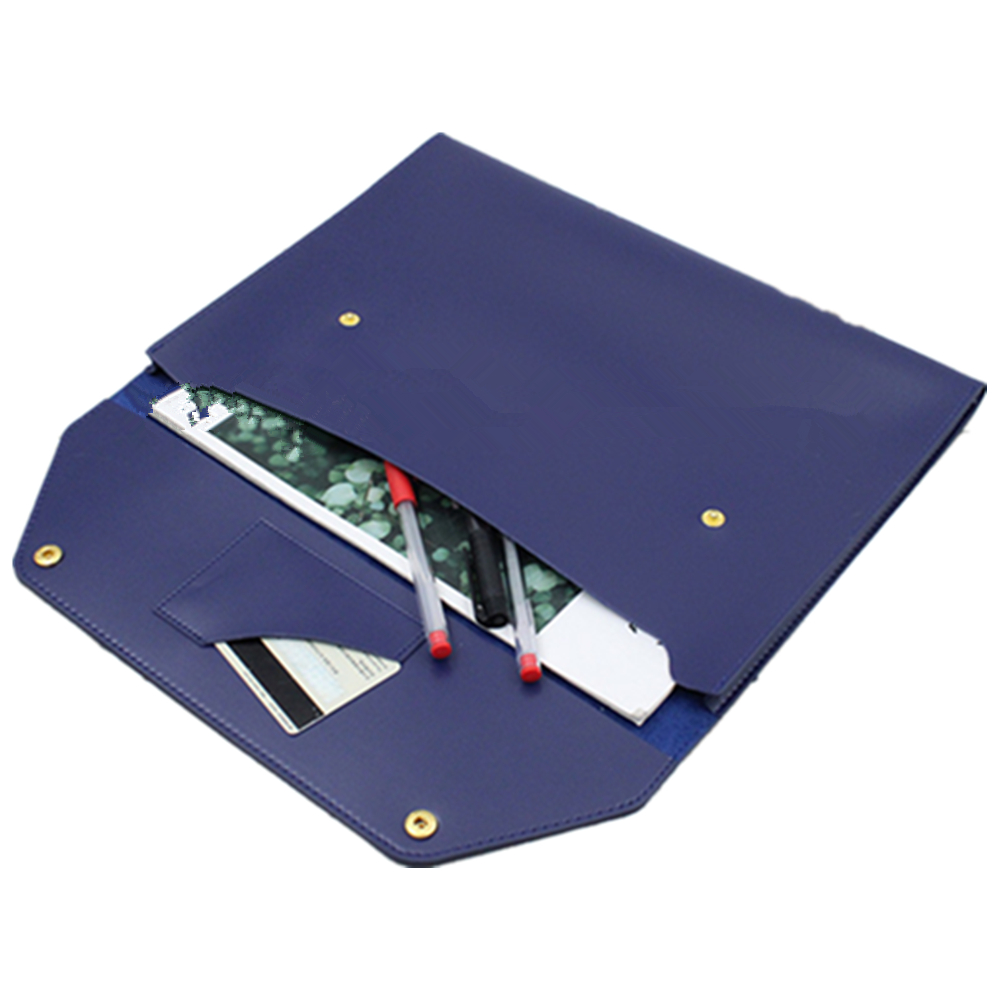 Snap Envelope Leather Document Bag 7