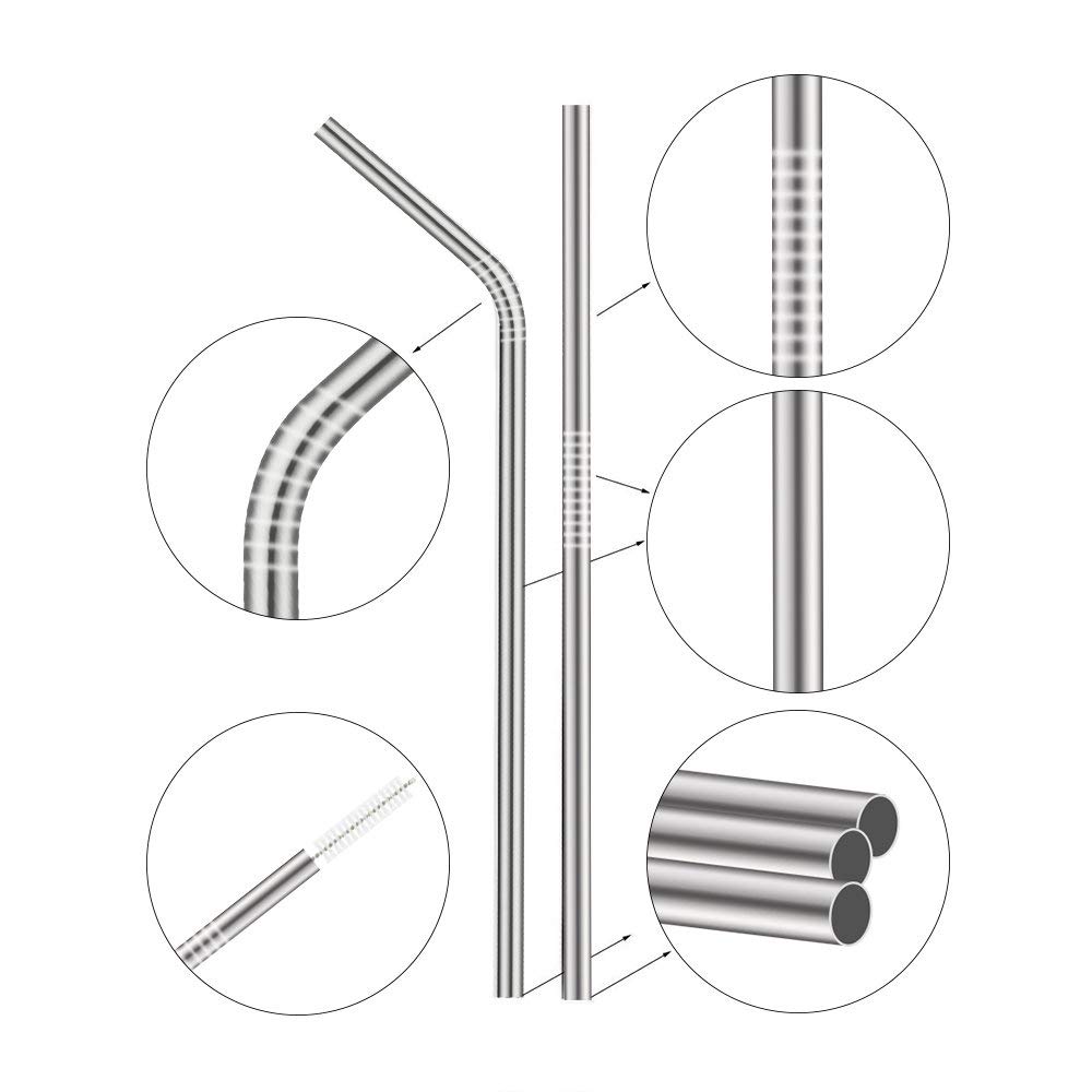 Stainless Steel Straw With A Reusable Pouch 3
