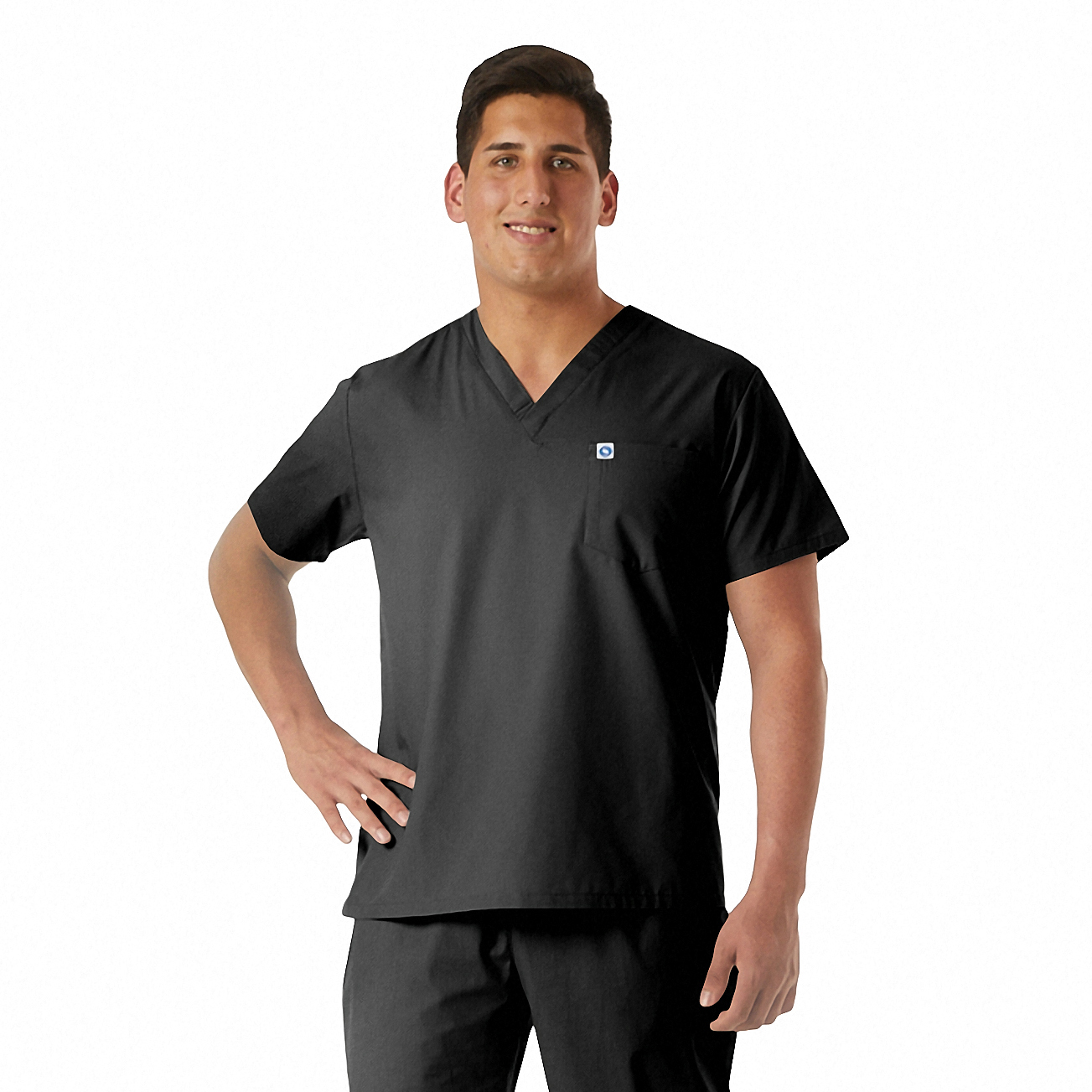 UltraSoft Unisex V-Neck 1-Pocket Scrub Top 12