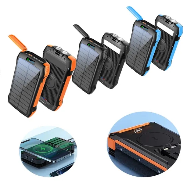 Solar Power Bank With Wireless Charging 5