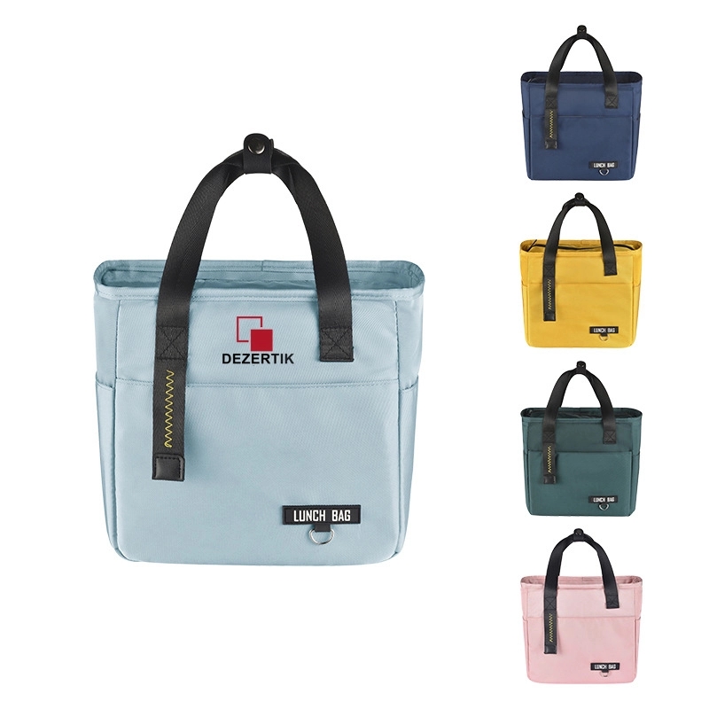 Oxford Insulated Lunch Tote Bag 7