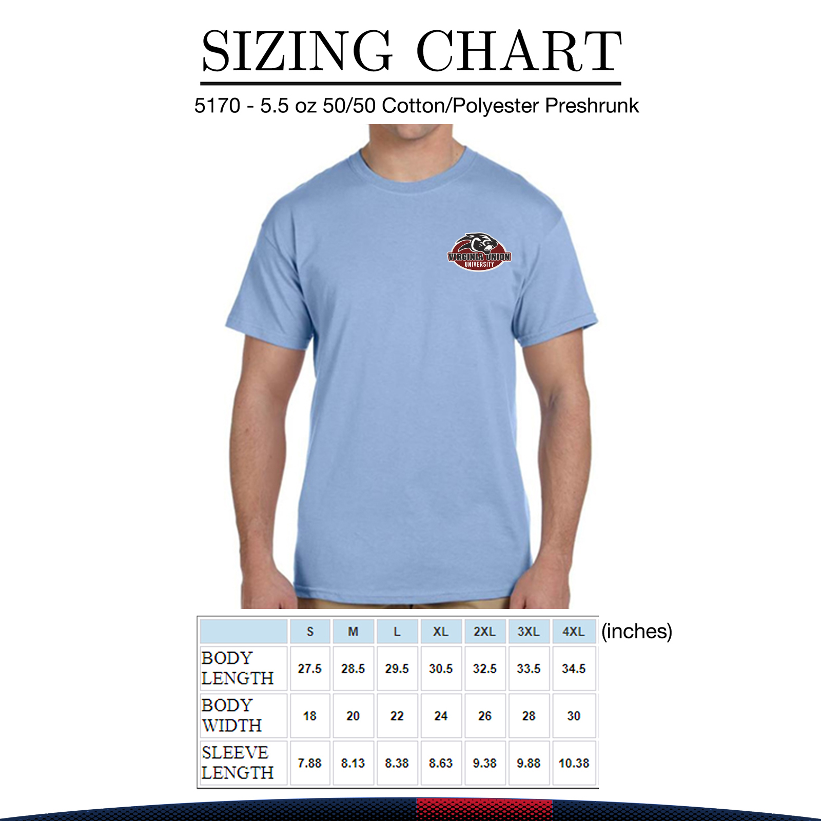 Hanes® Cotton/Polyester Preshrunk T-Shirts 1