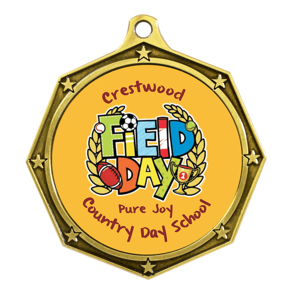 Express Octagon Star Insert Medallion (2-1/2")