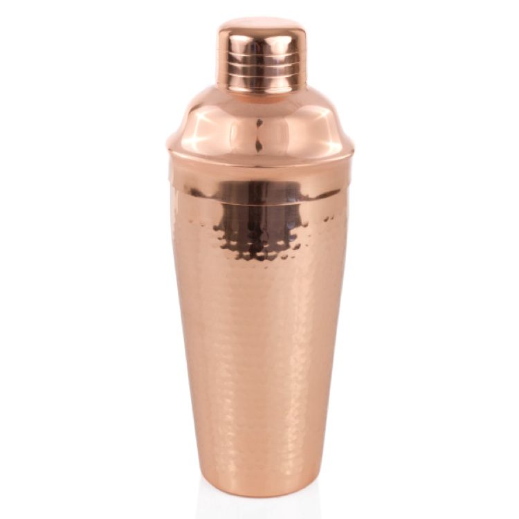 Twine Living® Hammered Copper Cocktail Shaker 1