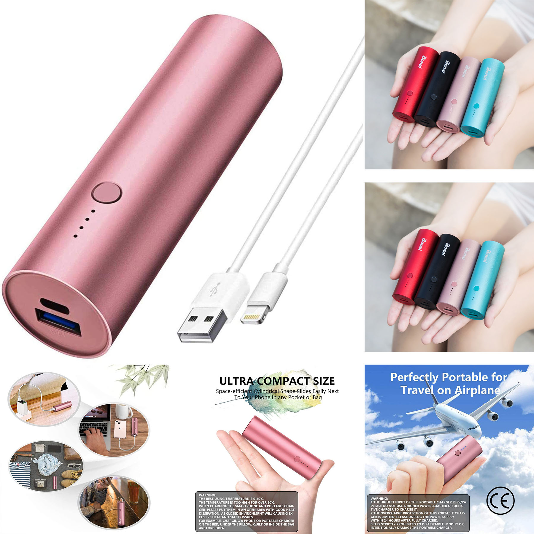 Portable Charger iPhone 5000mAh Power Bank 2