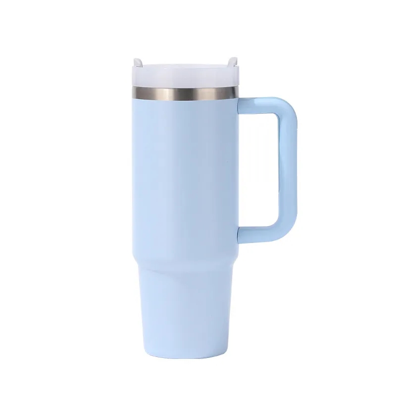 30oz Tumbler with Handle and Straw 12