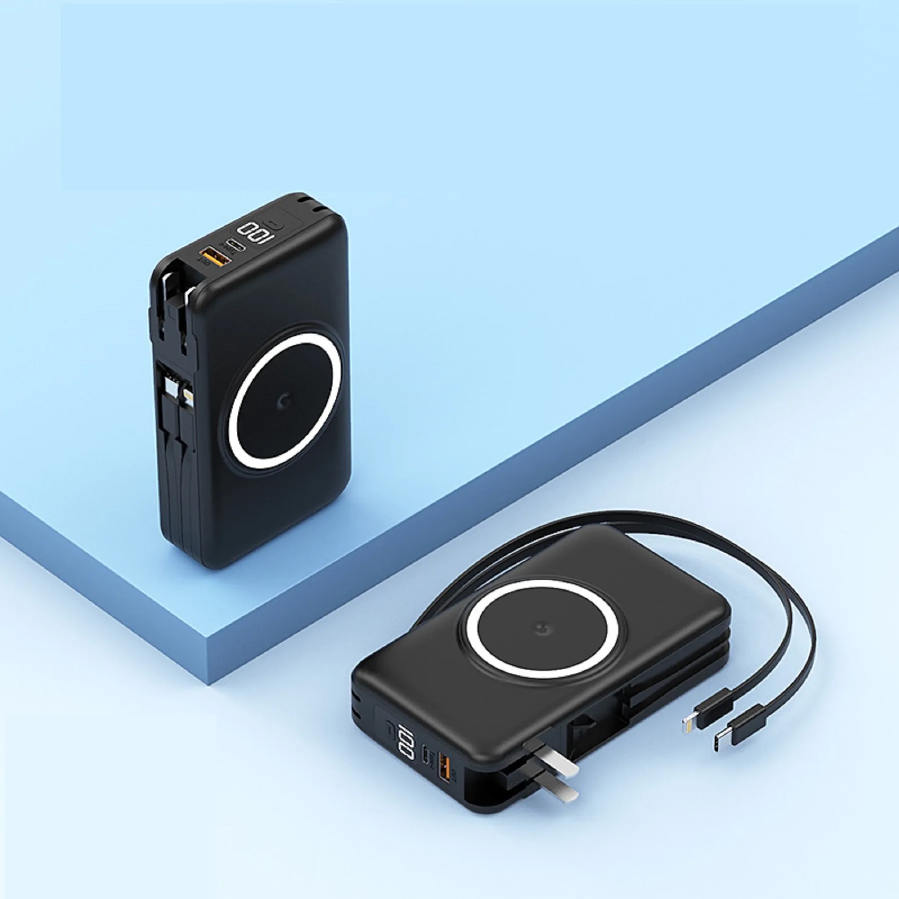 20000 mAh 5 in 1 Magnetic Wireless Charging Power Bank 2