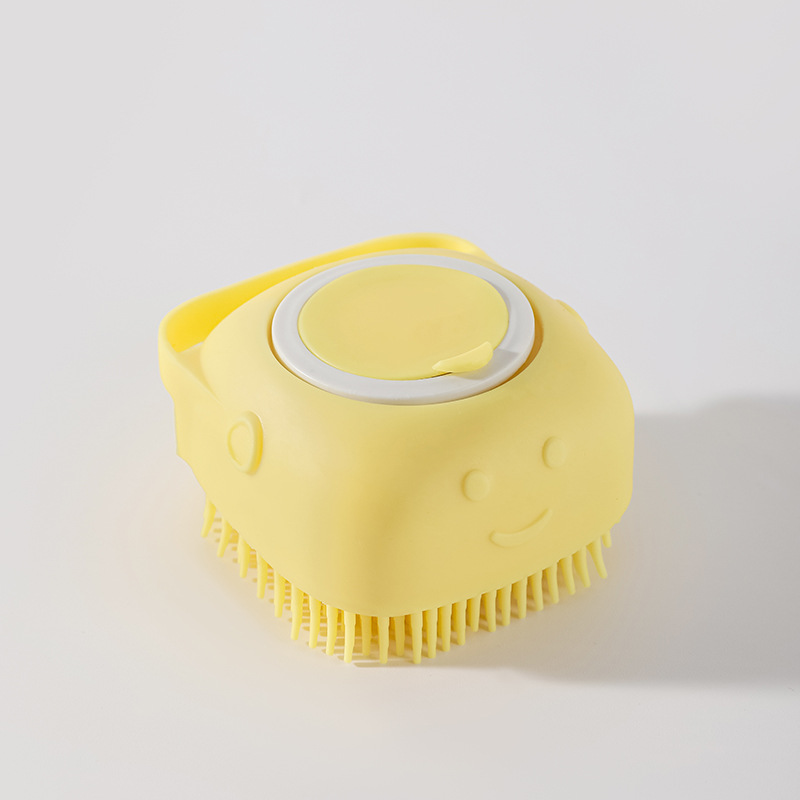 Pet Grooming Bath Massage Brush with Soap and Shampoo Dispenser 3
