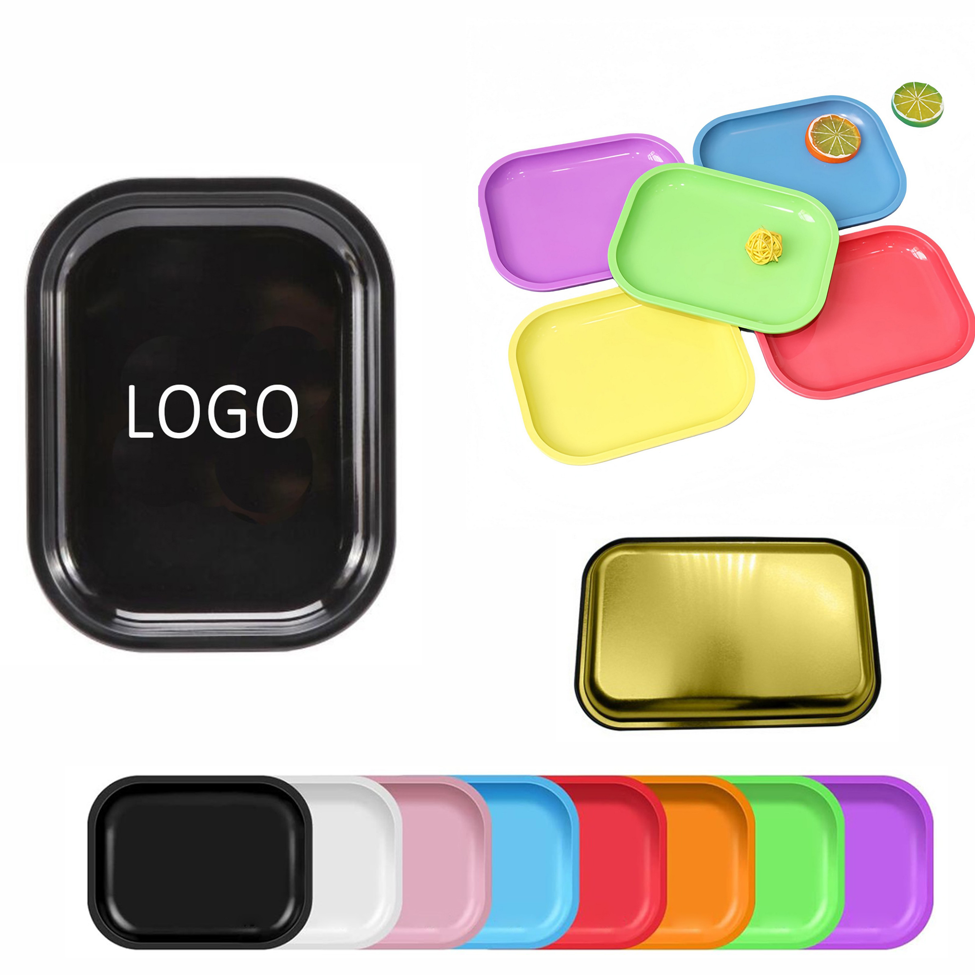 Full Color Tinplate Cigarette Rolling Tray MOQ 10pcs 2