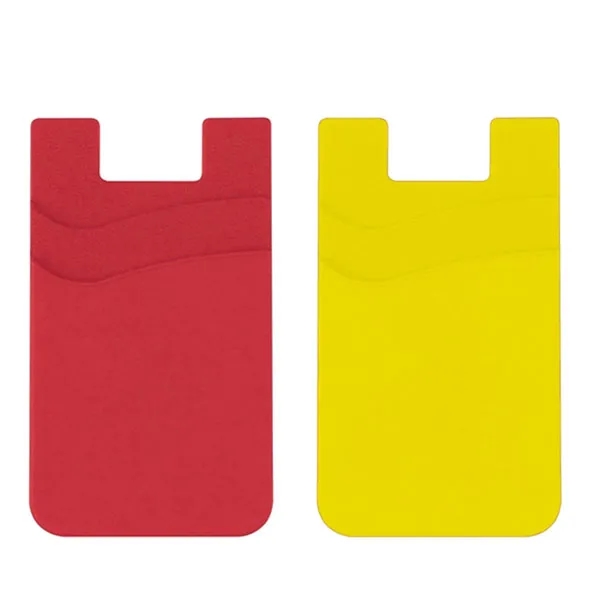 Dual Pocket Silicone Smart Phone Wallet 7
