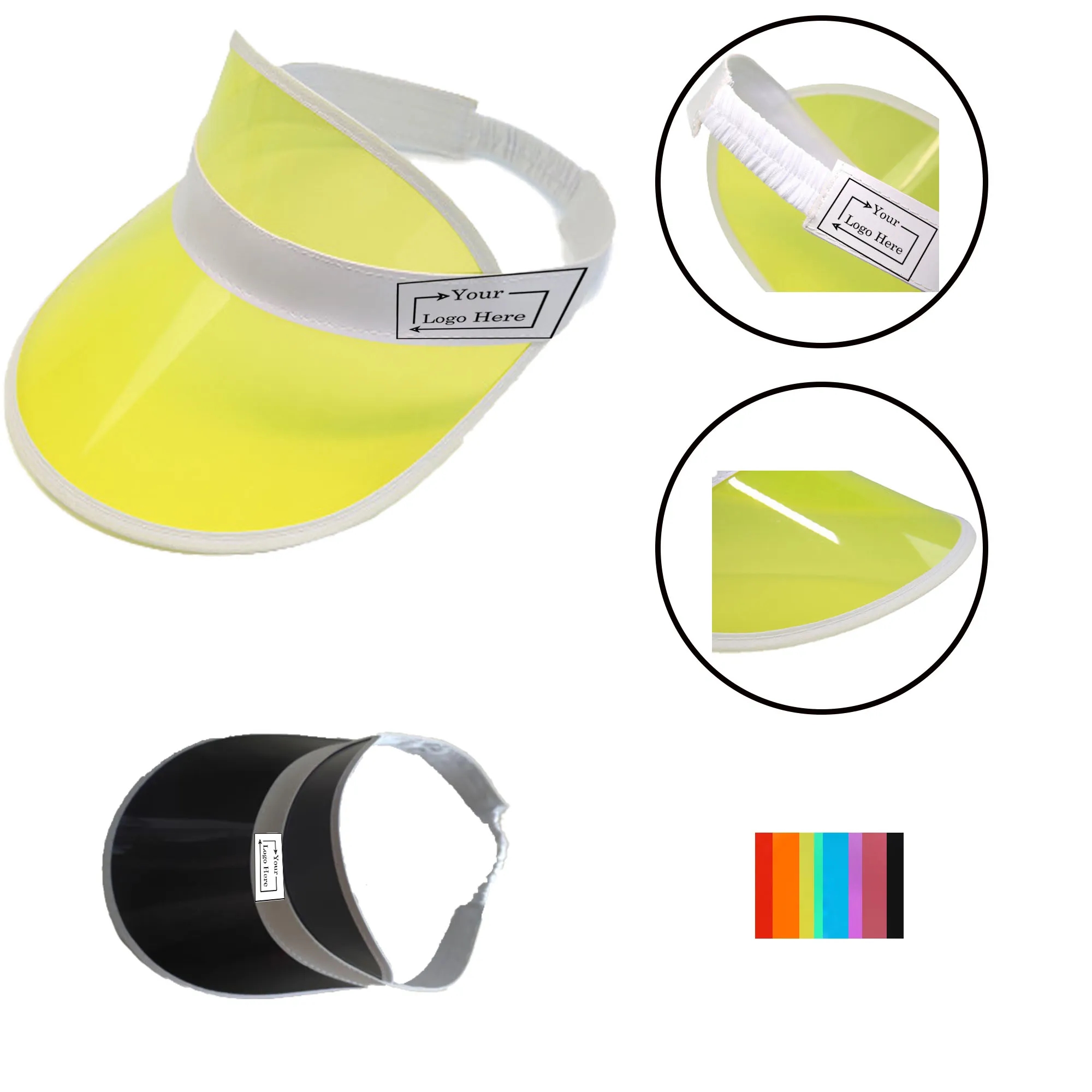 PVC Transparent Sunshade Visor Cap 2