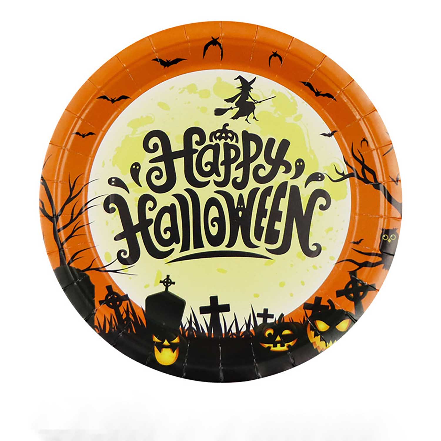 7 In Halloween disposable Paper Plate 6