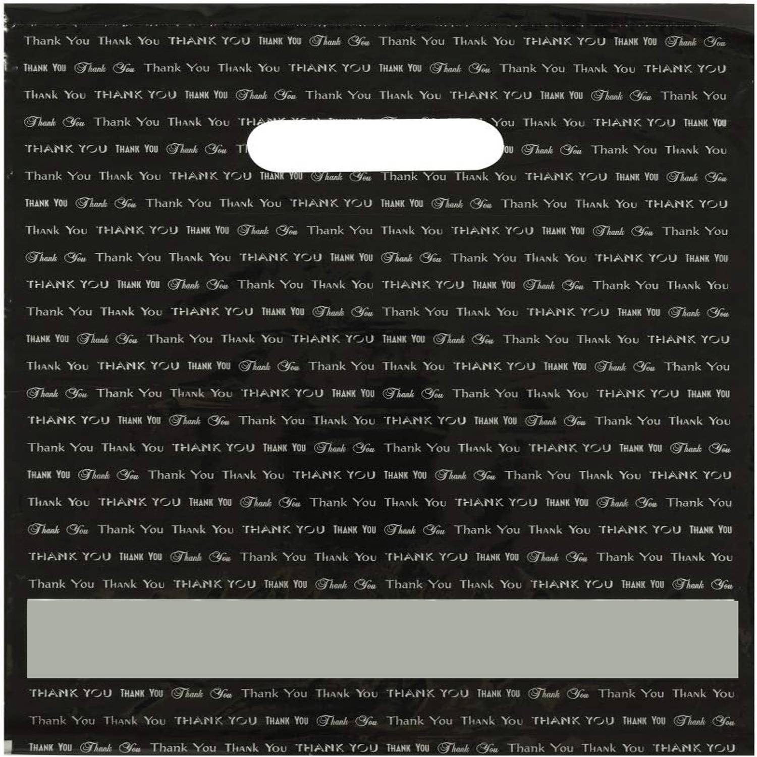 9" x 12" Die Cut Handle Plastic Bag 5