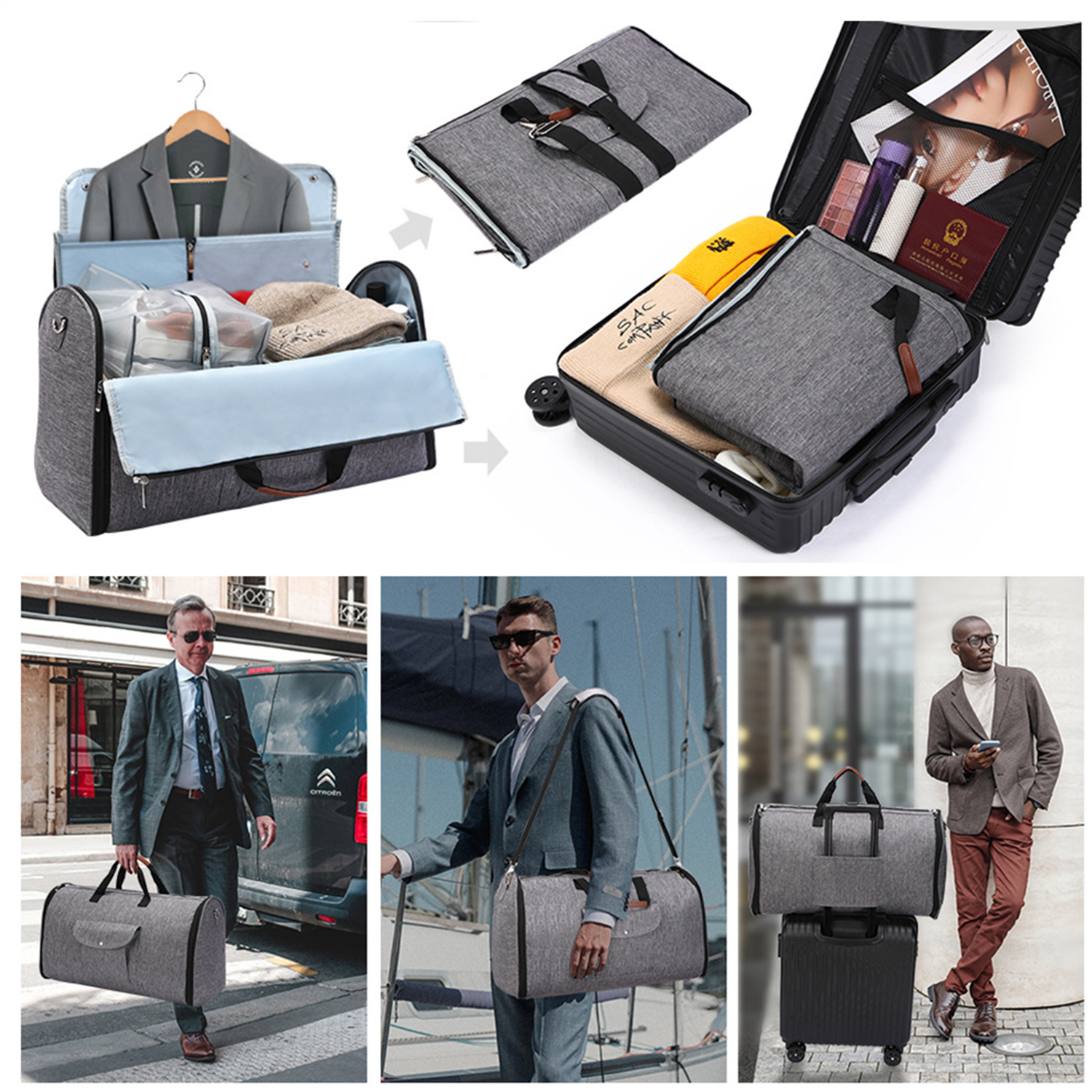 Business Trip Suit Storage Duffel Bag 5