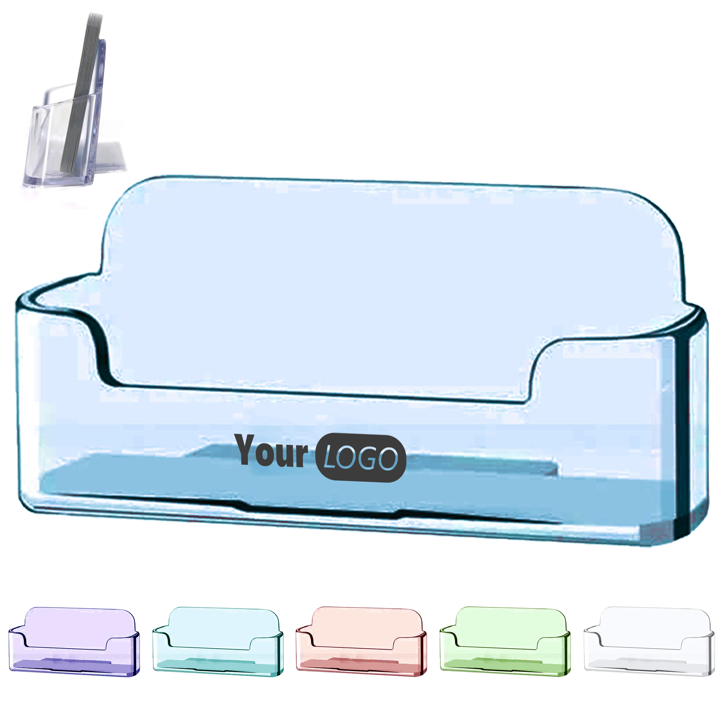 Plastic Colorful Business Card Stand ?C Enhance Your Workspace Organization 5