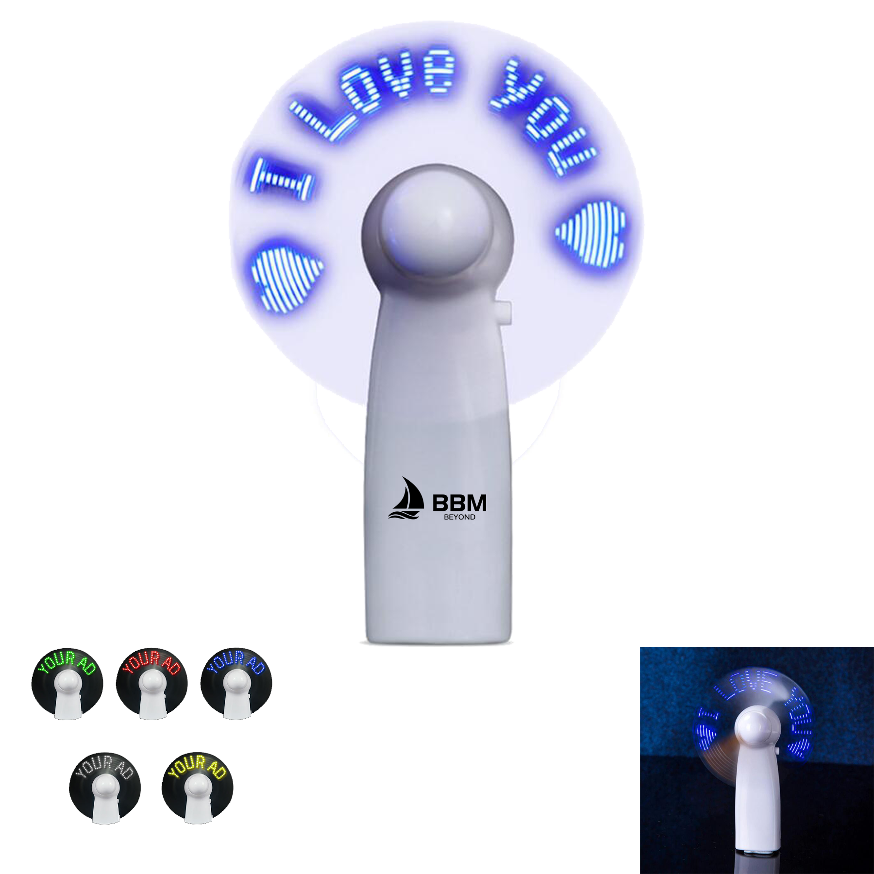 Portable Led Information Fan 2