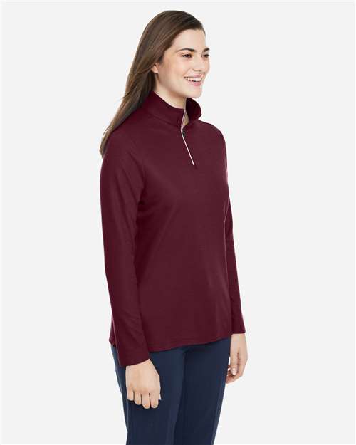 Women's Fusion ChromaSoft™ Pique Quarter-Zip Pullover - CE405W 5