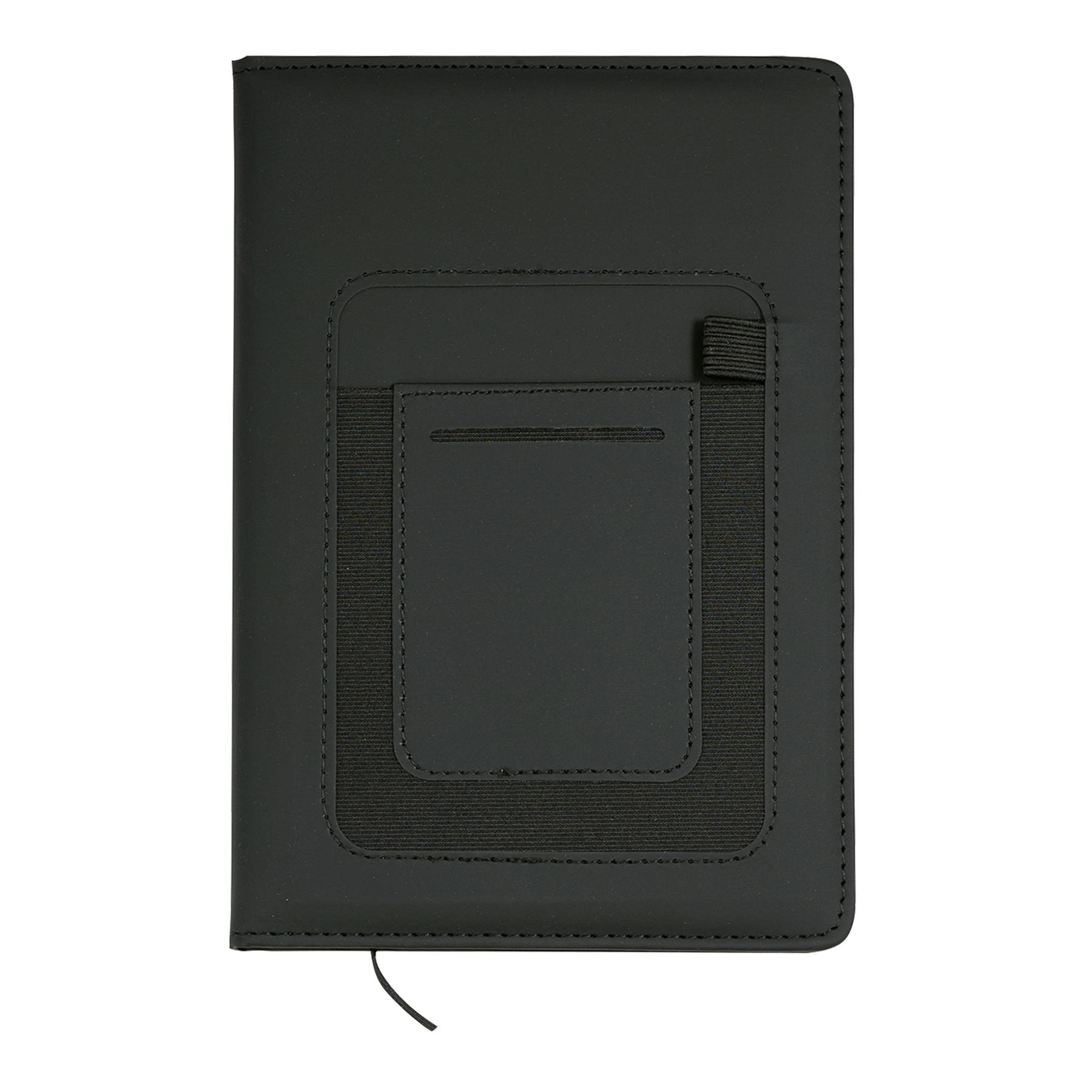 PU Leather A5 Hardcover Pocket Journal W/ Phone Holder 6