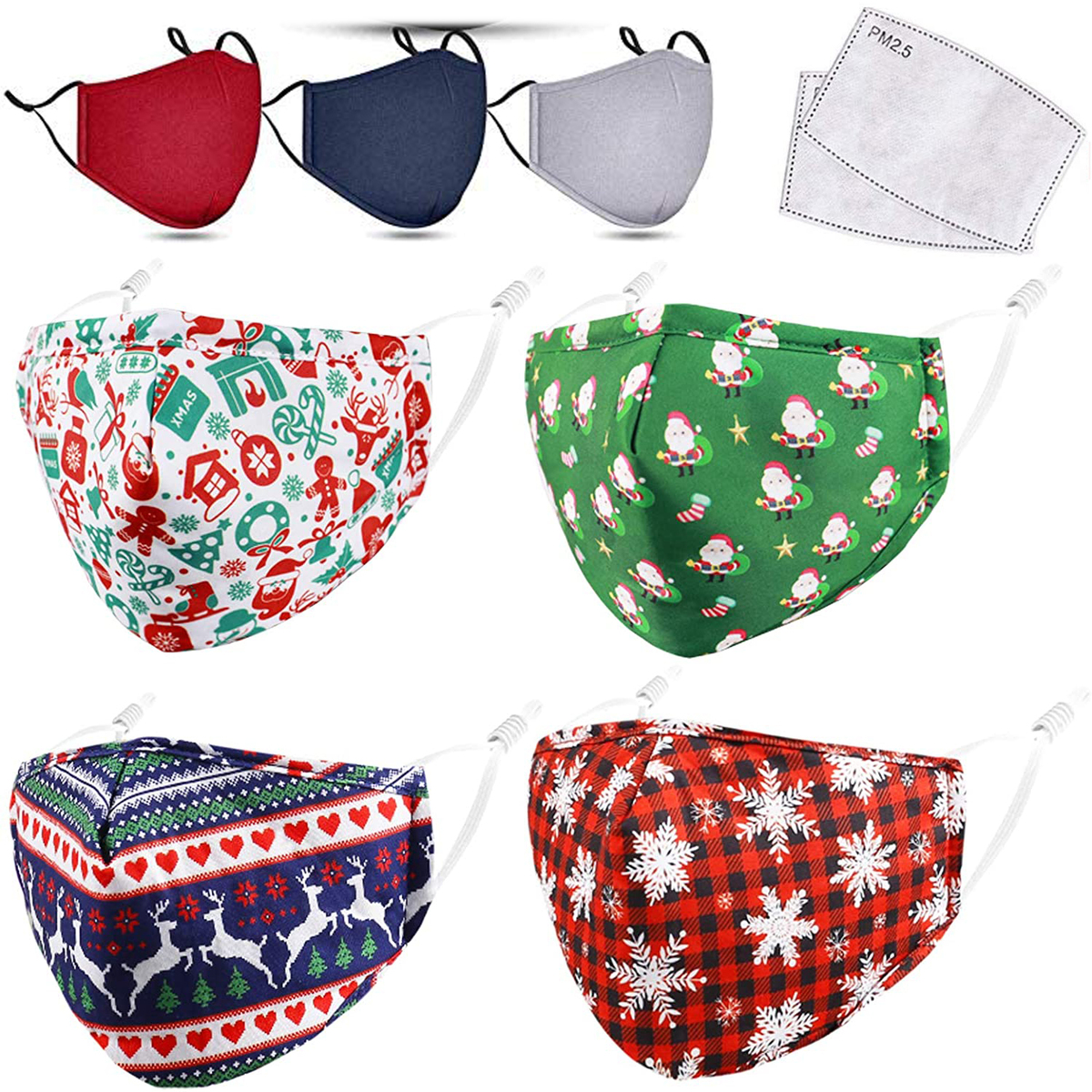 Economy Fda Approved 4 Ply Sublimation Face Mask W/ Carbon Filter 4