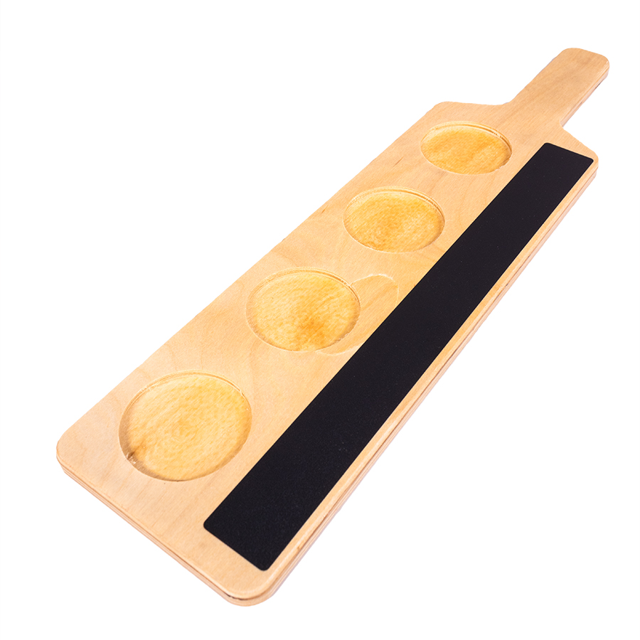 Sampler Paddle Flight with Chalkboard 4-Pocket