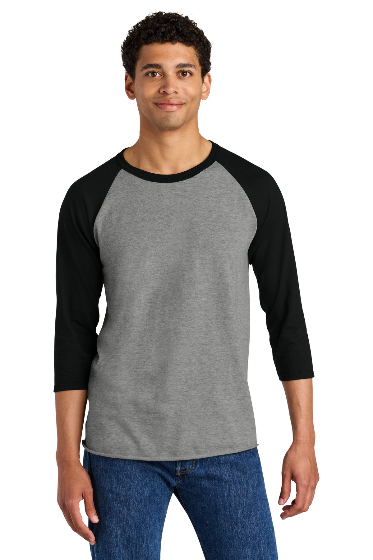 Jerzees Unisex Premium Blend Combed Ring Spun 3/4-Sleeve Raglan 560R 6