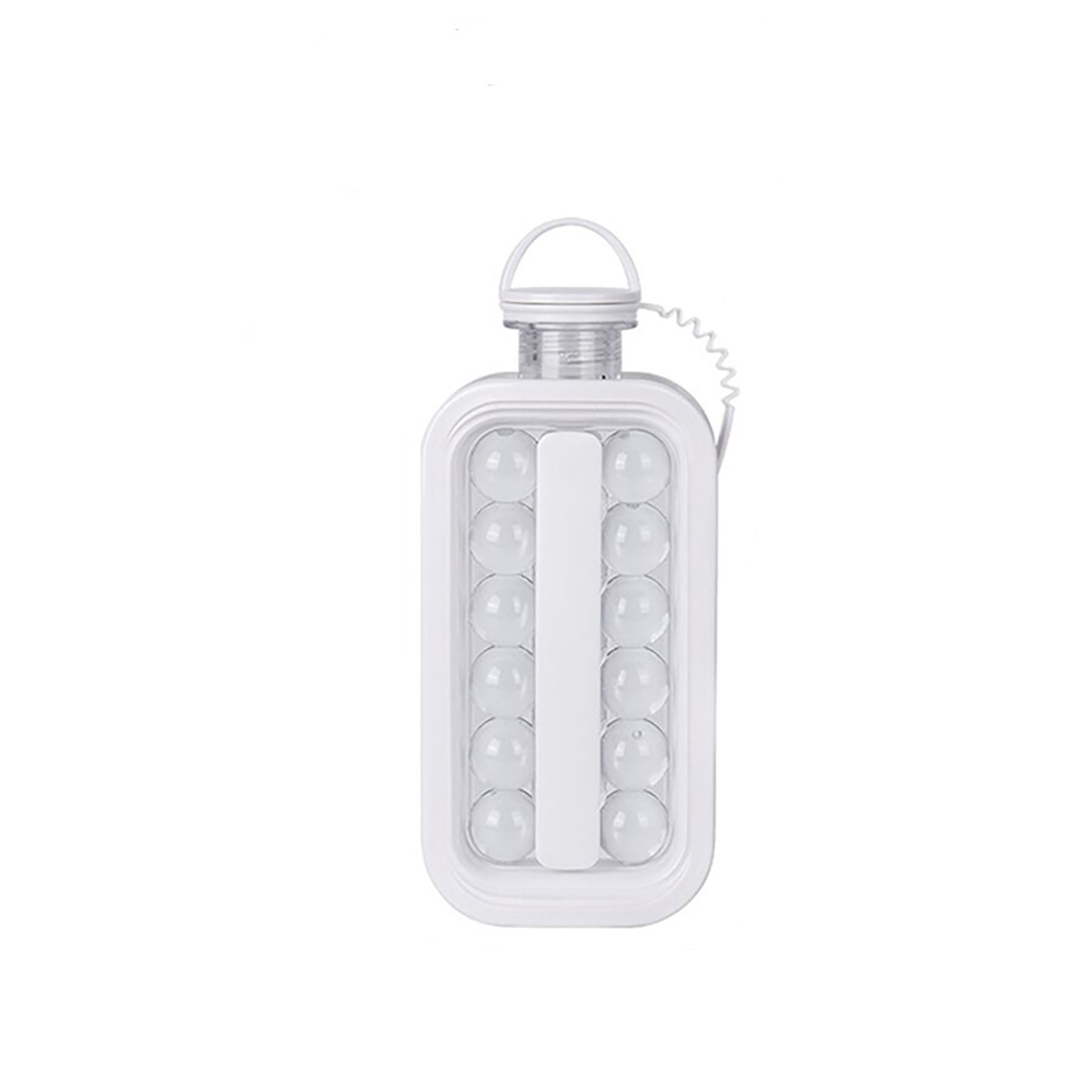 Portable Ice Ball Maker Kettle W/ 17 Grids Flat Body Lid Cooling Ice Pop 17