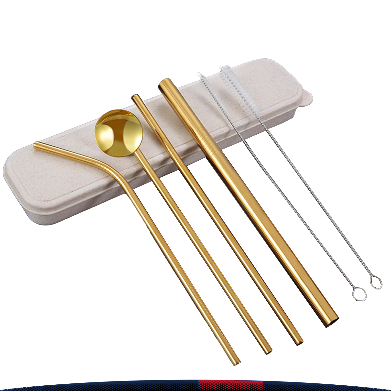 Stainless Steel Straw Set 4