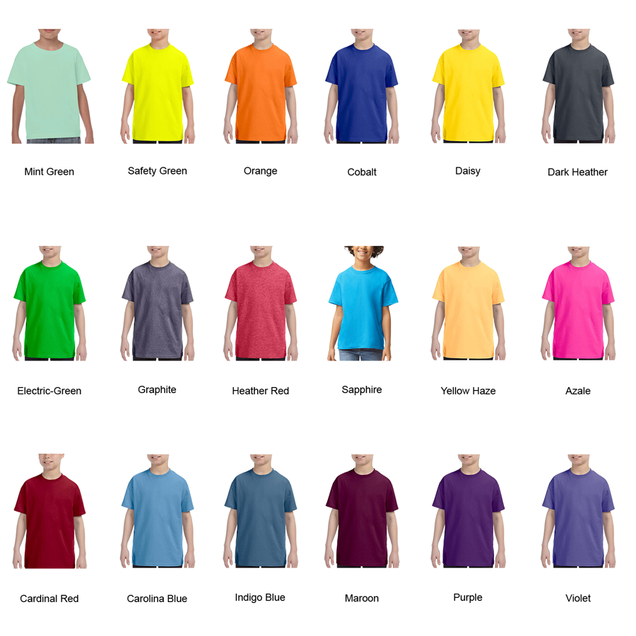 Gildan Heavy Cotton Youth T-Shirt 5.3 oz 75