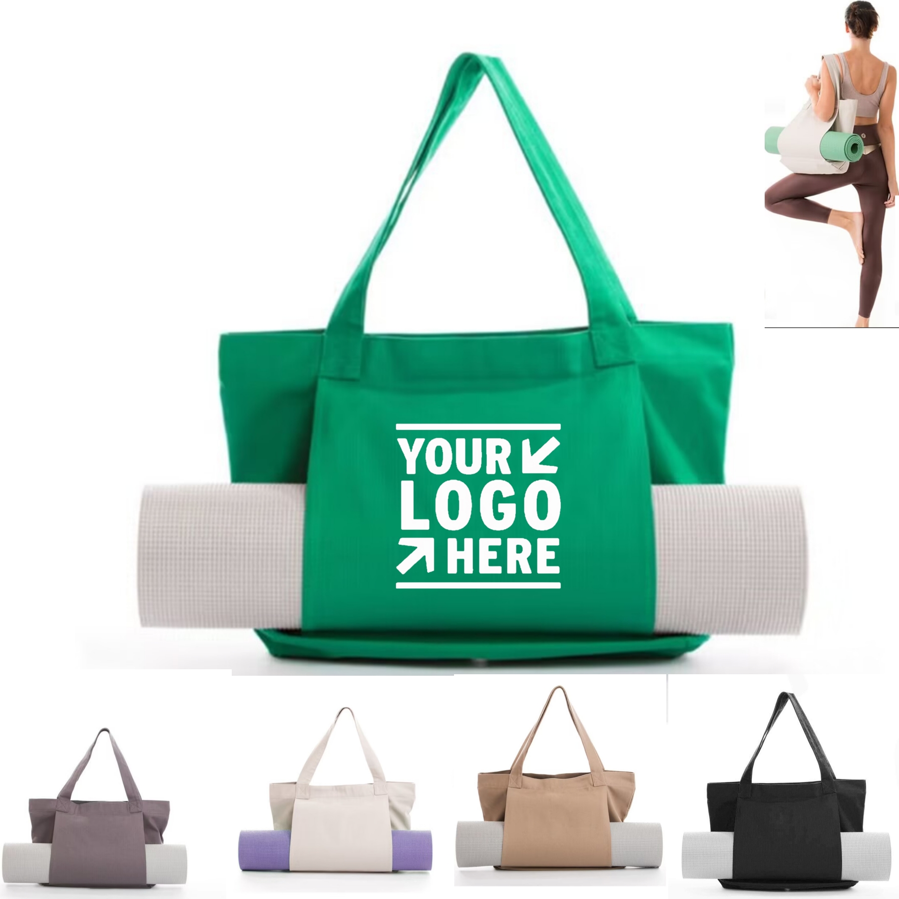 Yoga Mat Canvas Storage Bag 1