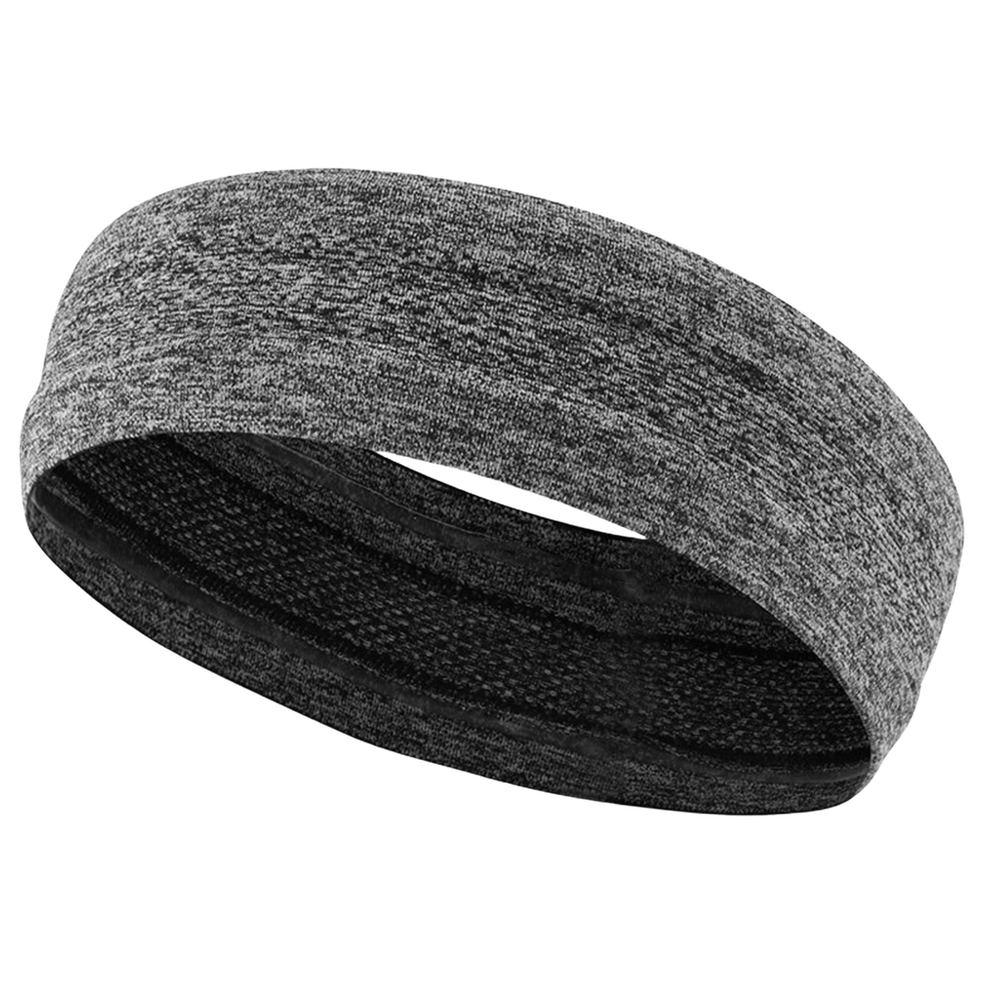 Elastic Sweatproof Sports Headband for Running, custom athletic wear with logo imprint 2