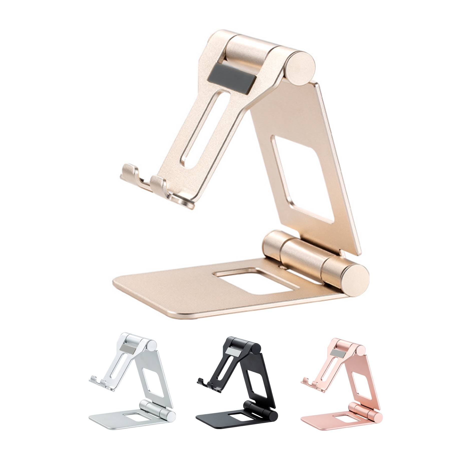 Foldable Phone Holder Adjustable Aluminum Alloy Stand 2