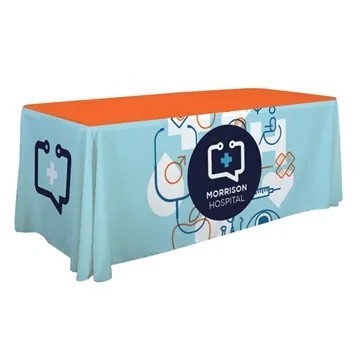 6' Custom Printed Polyester Table Throw 3