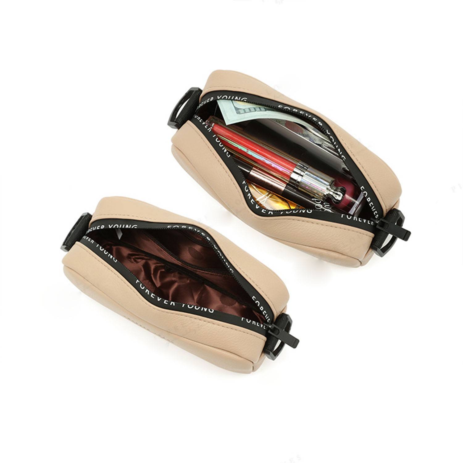 PU Leather Fashion Zipper Crossbody Bag 7