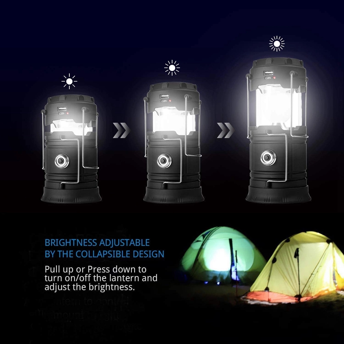 Multi-Function Solar Camping Lantern 2